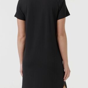 Ricki’s T-Shirt Dress Short Sleeve Round Neck Floral Design Multi Color W S EUC